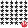 Beistle 24-Pack Foil Gold Star Cutouts, Party Decorations for Festive Celebrations, Awards Night Supplies, Starry Theme Decor for Wall & Table, 15”(Black (36-pack))