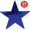 Beistle 24-Pack Foil Gold Star Cutouts, Party Decorations for Festive Celebrations, Awards Night Supplies, Starry Theme Decor for Wall & Table, 15”(Blue (24-pack))