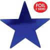 Beistle 24-Pack Foil Gold Star Cutouts, Party Decorations for Festive Celebrations, Awards Night Supplies, Starry Theme Decor for Wall & Table, 15”(Blue (24-pack))