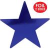 Beistle 24-Pack Foil Gold Star Cutouts, Party Decorations for Festive Celebrations, Awards Night Supplies, Starry Theme Decor for Wall & Table, 15”(Blue (36-pack))