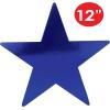 Beistle 24-Pack Foil Gold Star Cutouts, Party Decorations for Festive Celebrations, Awards Night Supplies, Starry Theme Decor for Wall & Table, 15”(Blue (24-pack))