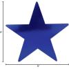 Beistle 24-Pack Foil Gold Star Cutouts, Party Decorations for Festive Celebrations, Awards Night Supplies, Starry Theme Decor for Wall & Table, 15”(Blue (72-pack))