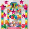 Beistle 24-Pack Foil Gold Star Cutouts, Party Decorations for Festive Celebrations, Awards Night Supplies, Starry Theme Decor for Wall & Table, 15”(Cerise (24-pack))