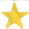Beistle 24-Pack Foil Gold Star Cutouts, Party Decorations for Festive Celebrations, Awards Night Supplies, Starry Theme Decor for Wall & Table, 15”(Gold (24-pack))