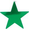 Beistle 24-Pack Foil Gold Star Cutouts, Party Decorations for Festive Celebrations, Awards Night Supplies, Starry Theme Decor for Wall & Table, 15”(Green (72-pack))