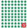 Beistle 24-Pack Foil Gold Star Cutouts, Party Decorations for Festive Celebrations, Awards Night Supplies, Starry Theme Decor for Wall & Table, 15”(Green (72-pack))