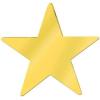 Beistle 24-Pack Foil Gold Star Cutouts, Party Decorations for Festive Celebrations, Awards Night Supplies, Starry Theme Decor for Wall & Table, 15”(Multi Color)