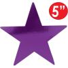 Beistle 24-Pack Foil Gold Star Cutouts, Party Decorations for Festive Celebrations, Awards Night Supplies, Starry Theme Decor for Wall & Table, 15”(Purple (36-pack))