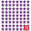Beistle 24-Pack Foil Gold Star Cutouts, Party Decorations for Festive Celebrations, Awards Night Supplies, Starry Theme Decor for Wall & Table, 15”(Purple (72-pack))