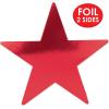 Beistle 24-Pack Foil Gold Star Cutouts, Party Decorations for Festive Celebrations, Awards Night Supplies, Starry Theme Decor for Wall & Table, 15”(Red (72-pack))