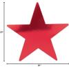 Beistle 24-Pack Foil Gold Star Cutouts, Party Decorations for Festive Celebrations, Awards Night Supplies, Starry Theme Decor for Wall & Table, 15”(Red)