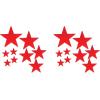 Beistle 24-Pack Foil Gold Star Cutouts, Party Decorations for Festive Celebrations, Awards Night Supplies, Starry Theme Decor for Wall & Table, 15”(Red)