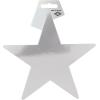 Beistle 24-Pack Foil Gold Star Cutouts, Party Decorations for Festive Celebrations, Awards Night Supplies, Starry Theme Decor for Wall & Table, 15”(Silver)