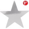 Beistle 24-Pack Foil Gold Star Cutouts, Party Decorations for Festive Celebrations, Awards Night Supplies, Starry Theme Decor for Wall & Table, 15”(Silver)