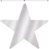 Beistle 24-Pack Foil Gold Star Cutouts, Party Decorations for Festive Celebrations, Awards Night Supplies, Starry Theme Decor for Wall & Table, 15”(Silver (72-pack))