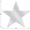 Beistle 24-Pack Foil Gold Star Cutouts, Party Decorations for Festive Celebrations, Awards Night Supplies, Starry Theme Decor for Wall & Table, 15”(Silver (6-pack))