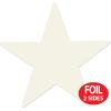 Beistle 24-Pack Foil Gold Star Cutouts, Party Decorations for Festive Celebrations, Awards Night Supplies, Starry Theme Decor for Wall & Table, 15”(White (36-pack))