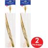Beistle 2-Pack Metallic Spray Centerpiece, Shimmering Gold Decoration for New Years, Awards Night, & Birthday Parties, Table Decor for Events, 19”