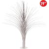 Beistle 2-Pack Metallic Spray Centerpiece, Shimmering Silver Decoration for New Years, Awards Night, & Birthday Parties, Table Decor for Events, 19”