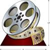 Beistle 3′ 6″ x 3′ Cardboard Red Carpet Movie Reel Stand-Up, Hollywood Theme Prom Décor Awards Night Photo Booth Backdrop