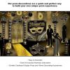 Beistle 38 Piece Masquerade Ball Prom Decorations, Mardi Gras Party School Dance Décor