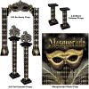 Beistle 38 Piece Masquerade Ball Prom Decorations, Mardi Gras Party School Dance Décor