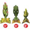 Beistle 3-D Cactus Centerpieces – Set of 3 Desert-Themed Table Decorations for Western Themed Parties Mexican Fiestas and Cinco Party Decor –Display for Southwestern Scenes, 3 Sizes