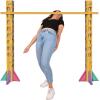 Beistle 3-D Limbo Set– Large Corrugated Cardboard Party Activity with Adjustable Pole and Tropical Floral Design for Luau, Beach, Tiki, Poolside and Summer-Themed Celebrations, 5’ x5’