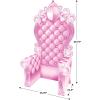 Beistle 3-D Pink Throne Stand-Up Prop, Large Party Decoration, Photo Background Perfect for Proms, School Dances, Birthdays and Milestone Celebrations