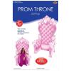 Beistle 3-D Pink Throne Stand-Up Prop, Large Party Decoration, Photo Background Perfect for Proms, School Dances, Birthdays and Milestone Celebrations