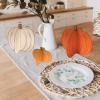 Beistle 3-D Pumpkin Centerpieces, Set of 3 in Assorted Sizes Fall Table Gourd Decorations Rustic Thanksgiving Harvest Autumn Party Mantle Display