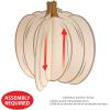 Beistle 3-D Pumpkin Centerpieces, Set of 3 in Assorted Sizes Fall Table Gourd Decorations Rustic Thanksgiving Harvest Autumn Party Mantle Display