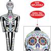 Beistle 4′ 6″ PVC Inflatable Skeleton for Day of The Dead Party Decorations and Halloween Décor