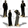 Beistle 4 Piece 5′ 11″ x 24.75″ Cardboard Silhouette Masquerade Ball Photo Props, Mardi Gras Prom Decor, Easels Attached