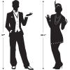 Beistle 4 Piece Great 20’s Silhouettes, 36.75″/37″, Black/White