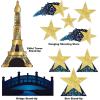 Beistle 42 Piece Paris Prom Decorations, Elegant School Dance Décor