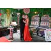 Beistle 5’ 10.5” x 28.5” Slot Machine Photo Prop, Las Vegas Themed Casino Prom Décor- Gambling Game Night Party Supplies