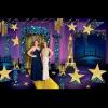 Beistle 5 Piece Assorted Sizes Cardboard Starry Night Hanging Shooting Stars, Prom Decorations, Awards Night, Photo Backdrops