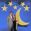 Beistle 5 Piece Assorted Sizes Cardboard Starry Night Hanging Shooting Stars, Prom Decorations, Awards Night, Photo Backdrops