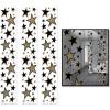 Beistle 6 Piece Star Party Panels, 12″ x 6′, Black/Gold
