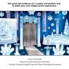 Beistle 64 Piece Winter Wonderland Prom Decorations, Snowflake Theme School Dance Décor