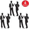 Beistle 6-Piece Roaring 20’s Cutouts, Great Gatsby Party Decorations, 20’s Theme Décor, Swing Dancer Speakeasy Party Supplies, 37″(Great 20’s Silhouettes (6-Pack))