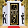 Beistle 6-Piece Roaring 20’s Cutouts, Great Gatsby Party Decorations, 20’s Theme Décor, Swing Dancer Speakeasy Party Supplies, 37″(Great 20’s Silhouettes (6-Pack))