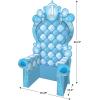 Beistle 7′ 1.75″ x 3′ 9.25″ Corrugated Cardboard Three Dimensional Throne for 1st Birthday Throne Photo Prop, Includes Easel