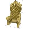 Beistle 7′ 1.75″ x 3′ 9.25″ Corrugated Cardboard Three Dimensional Throne for Prom Night Photo Booth Prop, Includes Easel