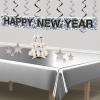 Beistle 9-Count 3-D Gold Star Centerpieces, Starry Night Decorations for Table in 3 Sizes, NYE Party Decor Cutouts & Celebration Table Accessories(Silver Star)