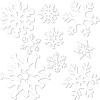 Beistle 9-Pack Snowflake Cutouts for Parties, Assorted, white, “5””-12″”” (22866)(27 piece)
