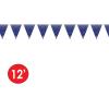 Beistle Bandana Pennant Banner, 11″ x 12′, Blue/White,57720-B(1)