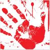 Beistle Bloody Handprints Luncheon Napkins