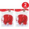 Beistle Christmas Hats, Santa & Mrs Claus Festive Headwear for X-Mas Parties, Parades, Office Events & Family Gatherings(Mrs Claus Hat (2-pack))